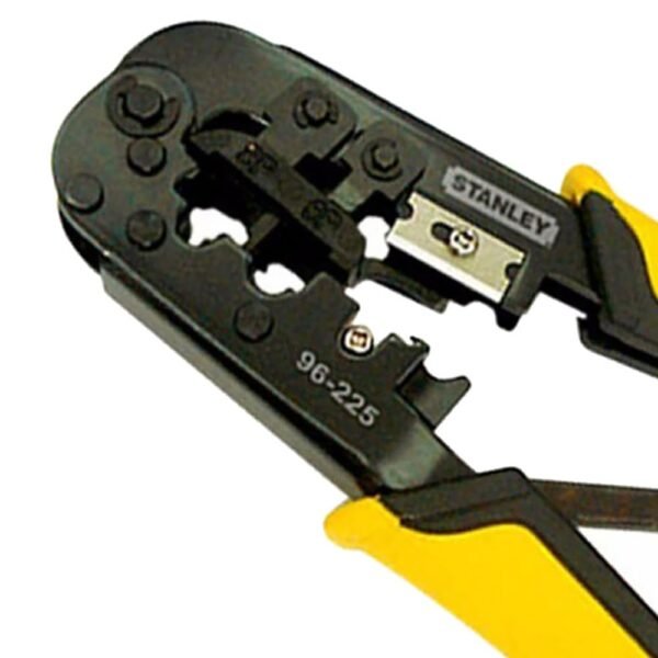 ALICATE PELACABLE CRIMPING TERMINALES 3 EN 1 RJ45 / RJ11 / RJ12 96-225 STANLEY - Imagen 3